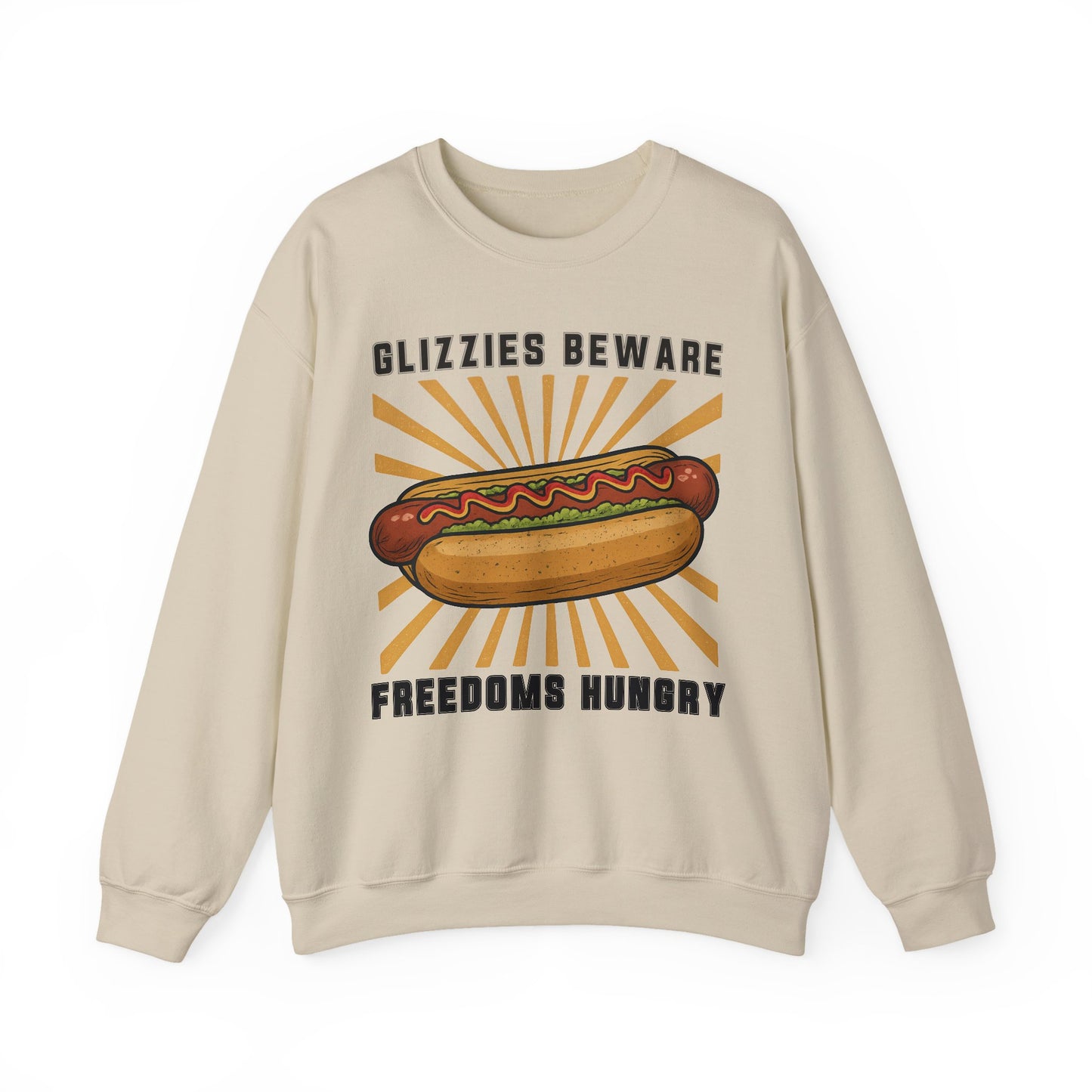 It's A Bad Day To Be A Glizzy sweatShirt | Funny 4th of July Shirt | Hot Dog Lover Gift | Patriotic Meme | Retro |Glizzies Beware Freedoms