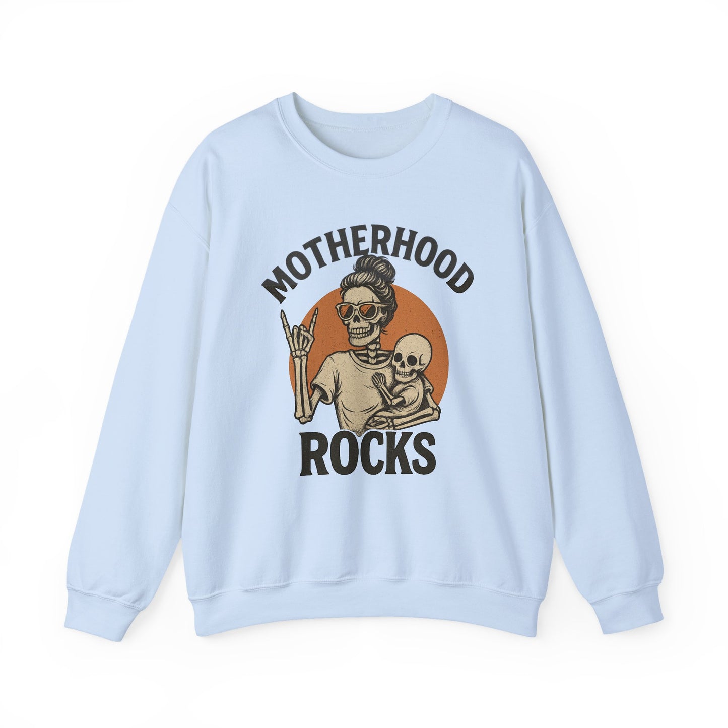 Motherhood Rock Sweatshirt| Retro Skeleton Mom Tee | Funny Mother’s Day Gift