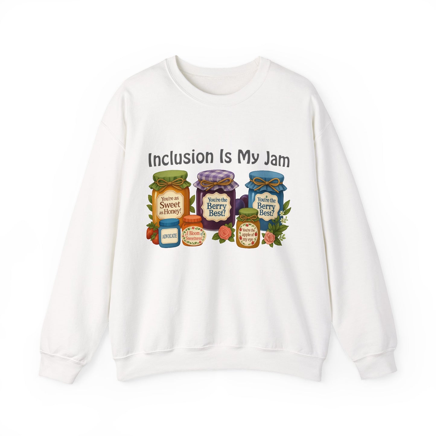 Inclusion Is My Jam sweatshirt | Cozy | Inclusive | Comfort Colors | Unisex | Kindness Matters | Mental Health Gift