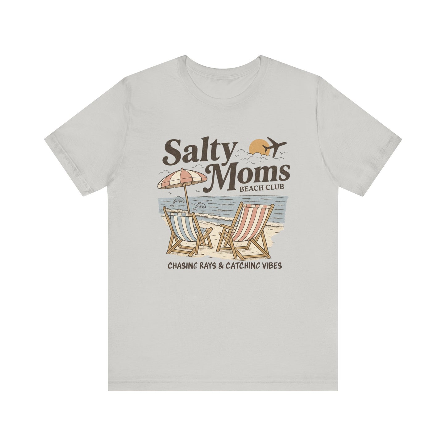 Salty Moms Beach Club shirt | Summer Vibes | Aesthetic Tee | Mother's Day Gift | Coastal Mom Shirt | Beach Sweatshirt