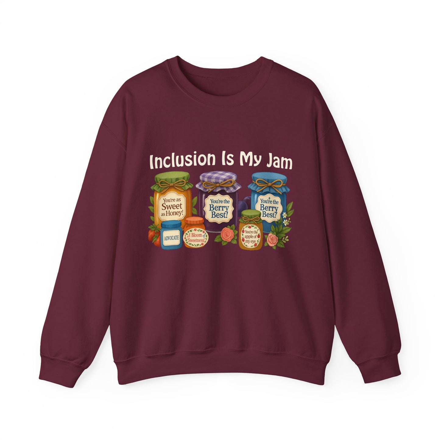 Inclusion Is My Jam sweatshirt | Cozy | Inclusive | Comfort Colors | Unisex | Kindness Matters | Mental Health Gift