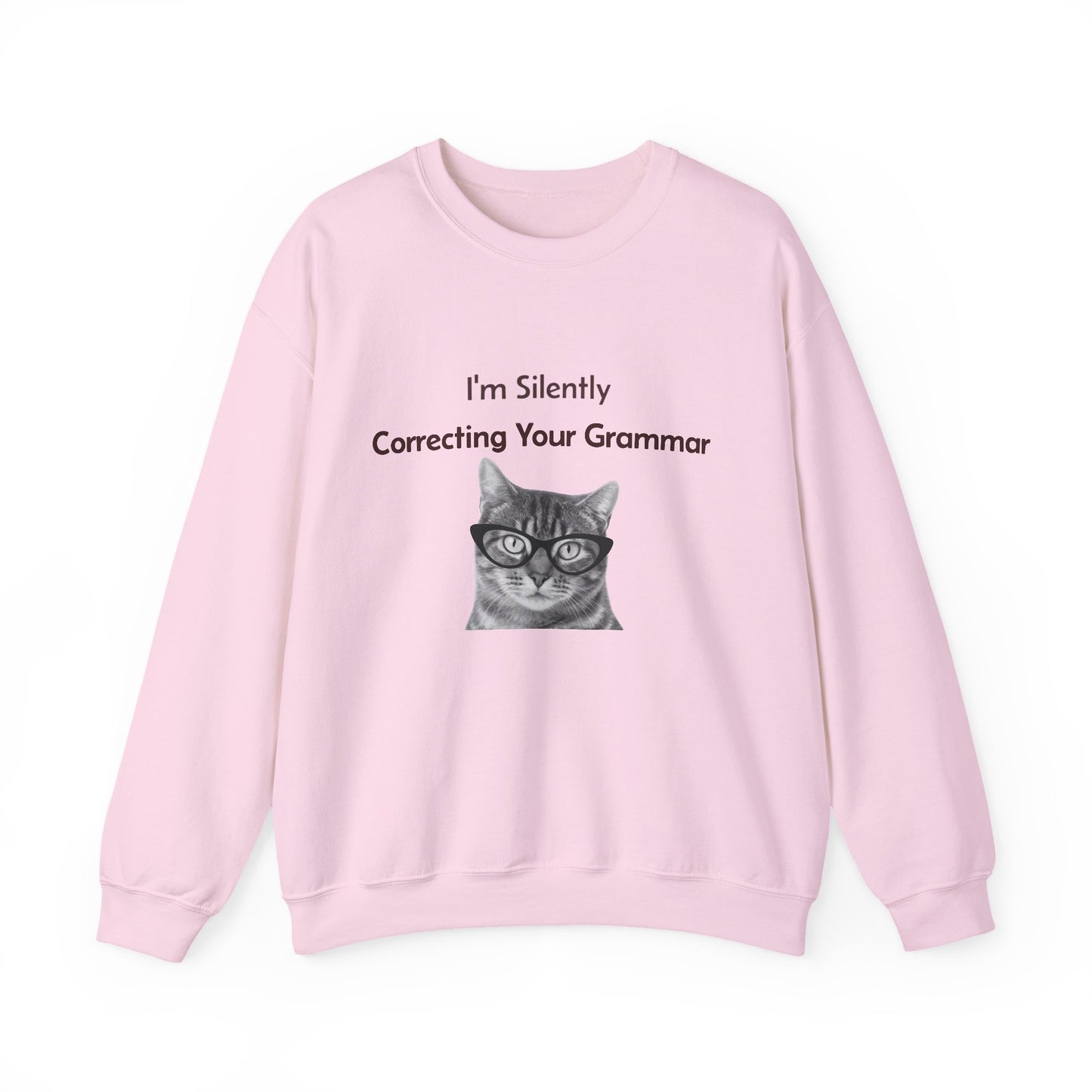 I'm Silently Correcting Your Grammar Sweatshirt | Funny Teacher Gift | English Language Nerd | Mom Life Humor | Cozy Unisex Crewneck