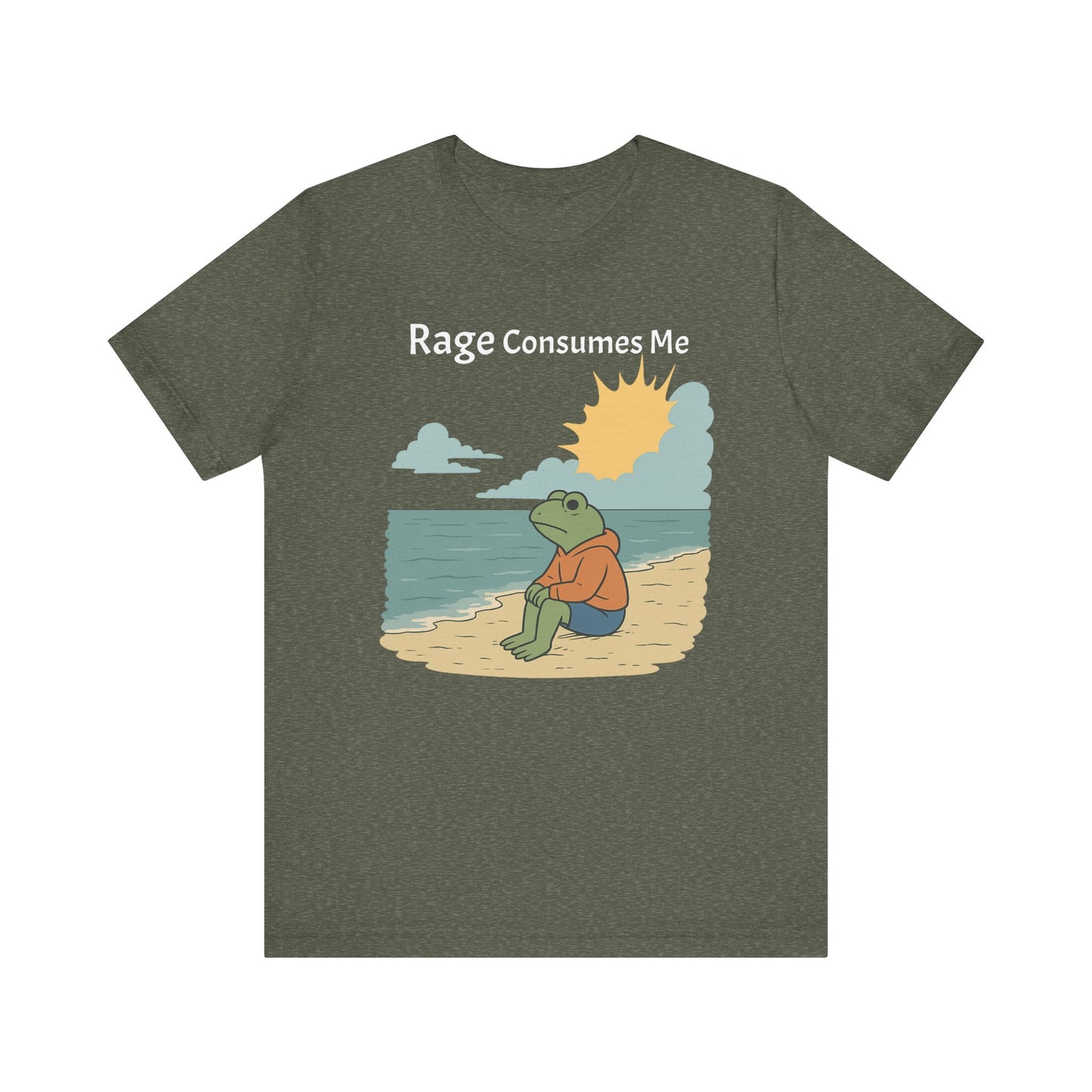 Rage Consumes Me Shirt | Funny Frog Shirt | Dark Humor Tee | Nature Lover Gift | Vintage Meme T-Shirt | Sarcastic Mental Health Top