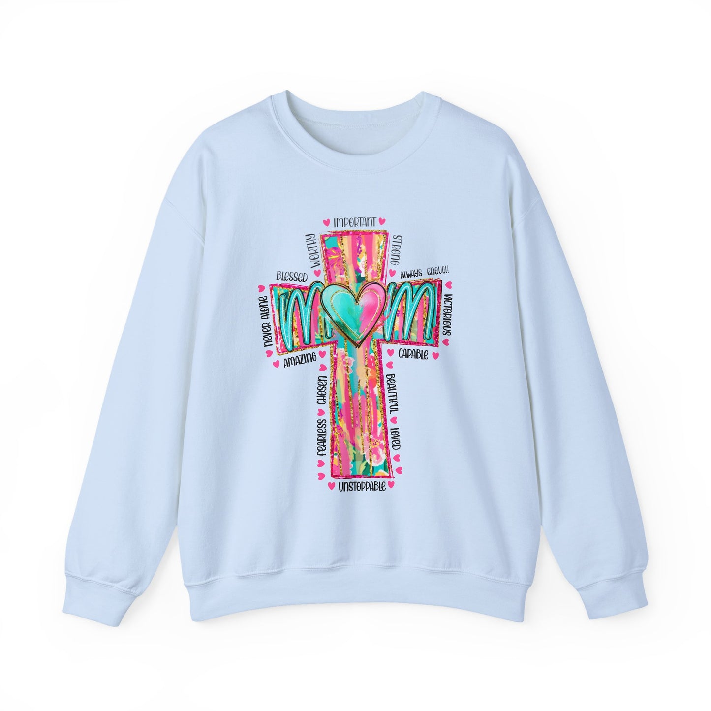 Christian Mama Sweatshirt | Faith Based Shirt | Religious Gift for Mom | Bible Verse | Blessed Mama | Motherhood Comfort Tee