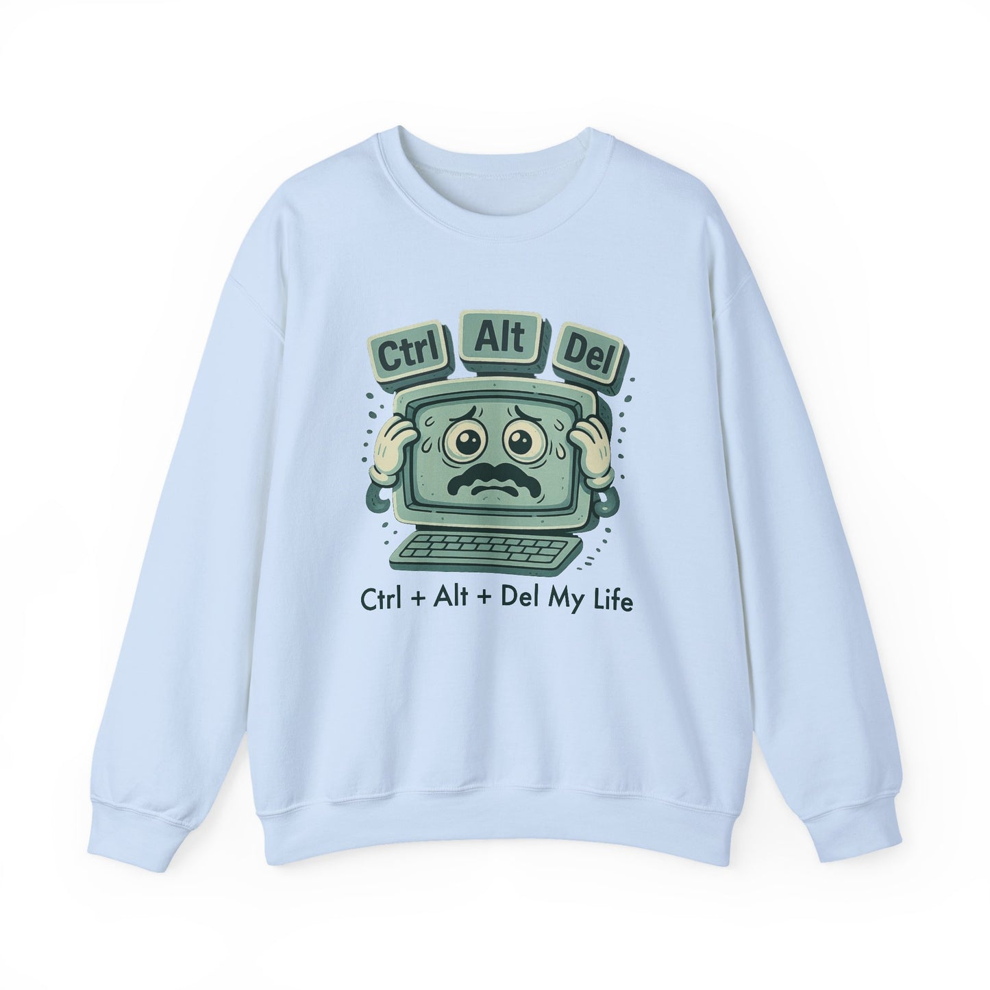 Ctrl alt del my life sweatshirt | cozy mental health gift | emotional reset sweater | comfy unisex crewneck | self care aesthetic