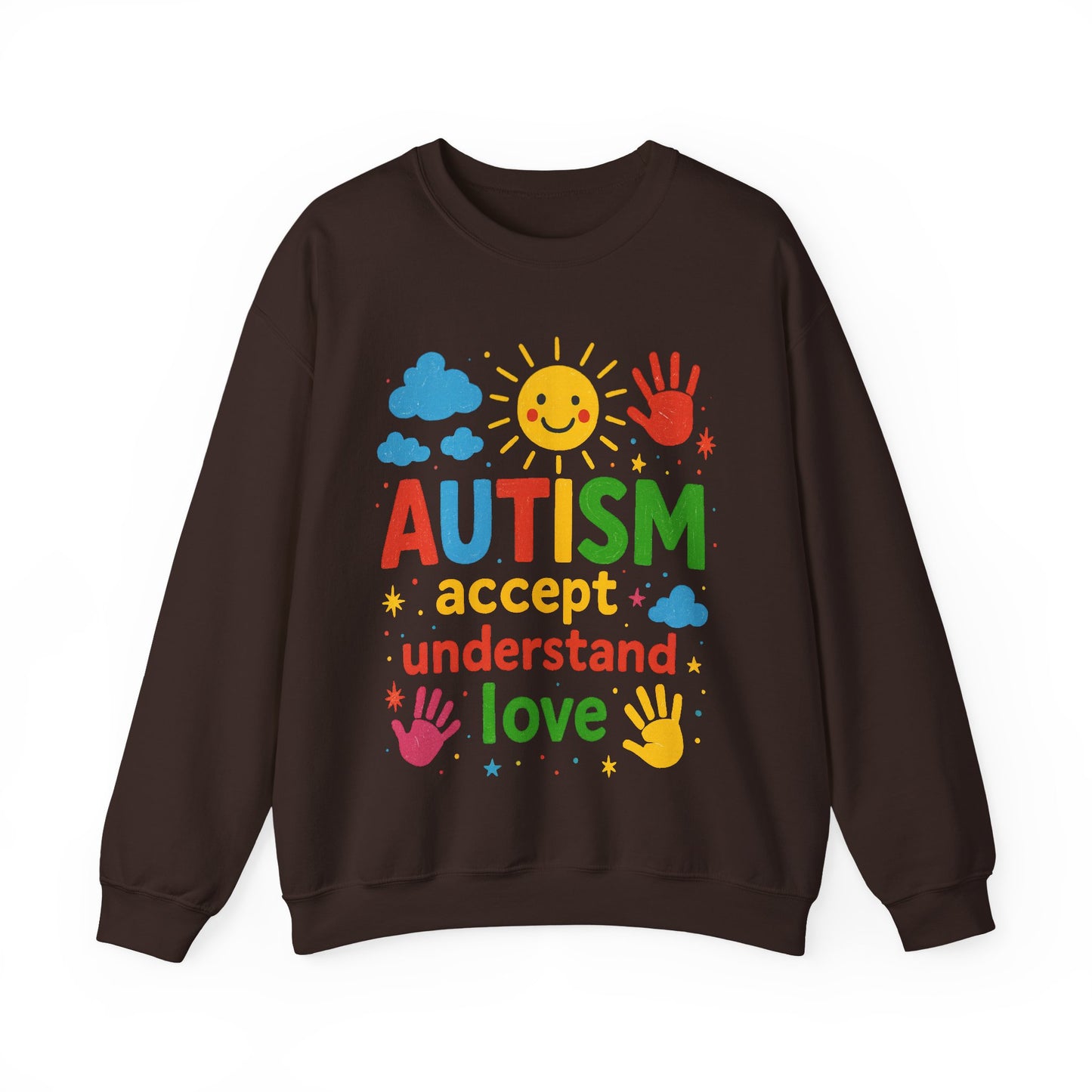 Brushstroke Autism sweatshirt | autism awareness gift | support autism family | love acceptance teacher | cozy comfy unisex