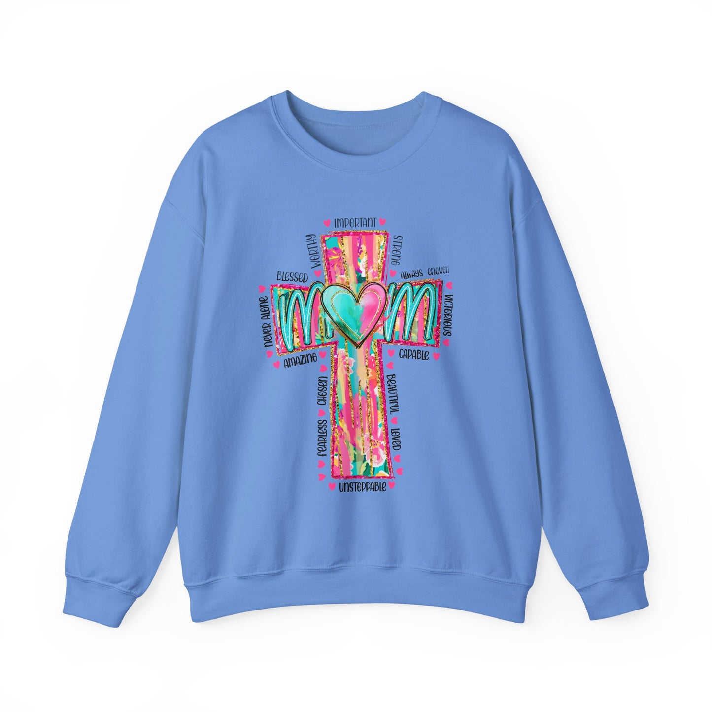 Christian Mama Sweatshirt | Faith Based Shirt | Religious Gift for Mom | Bible Verse | Blessed Mama | Motherhood Comfort Tee