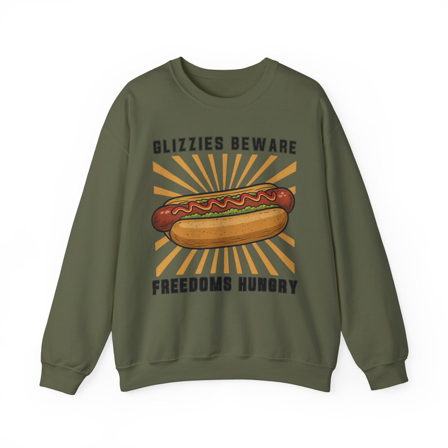 It's A Bad Day To Be A Glizzy sweatShirt | Funny 4th of July Shirt | Hot Dog Lover Gift | Patriotic Meme | Retro |Glizzies Beware Freedoms