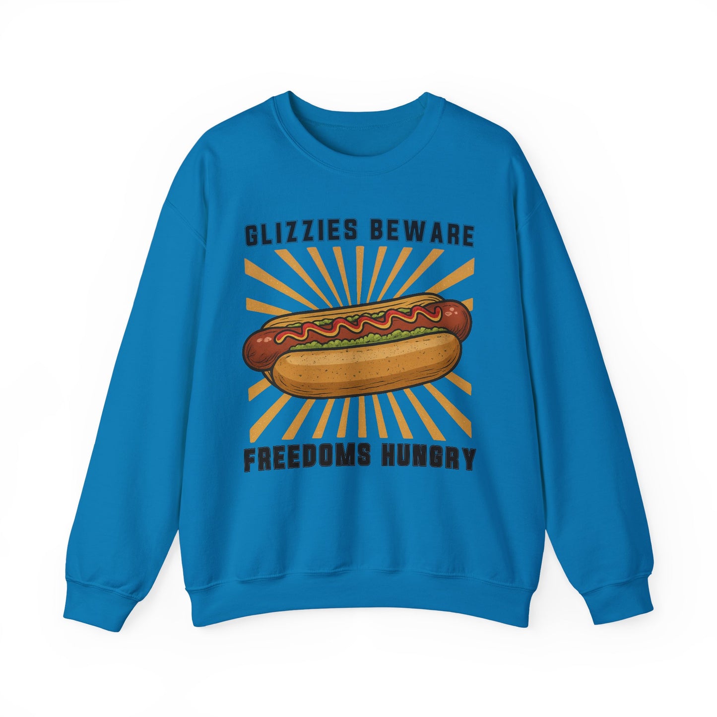 It's A Bad Day To Be A Glizzy sweatShirt | Funny 4th of July Shirt | Hot Dog Lover Gift | Patriotic Meme | Retro |Glizzies Beware Freedoms