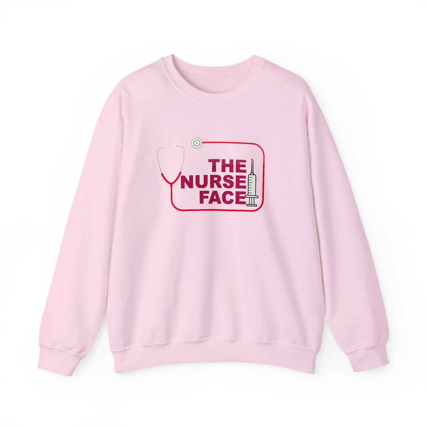 The Nurse Face Sweatshirt | Nurse Life Gift for Her | Funny RN Crewneck | Cute Medical Student Pullover | Unisex Hospital Apparel