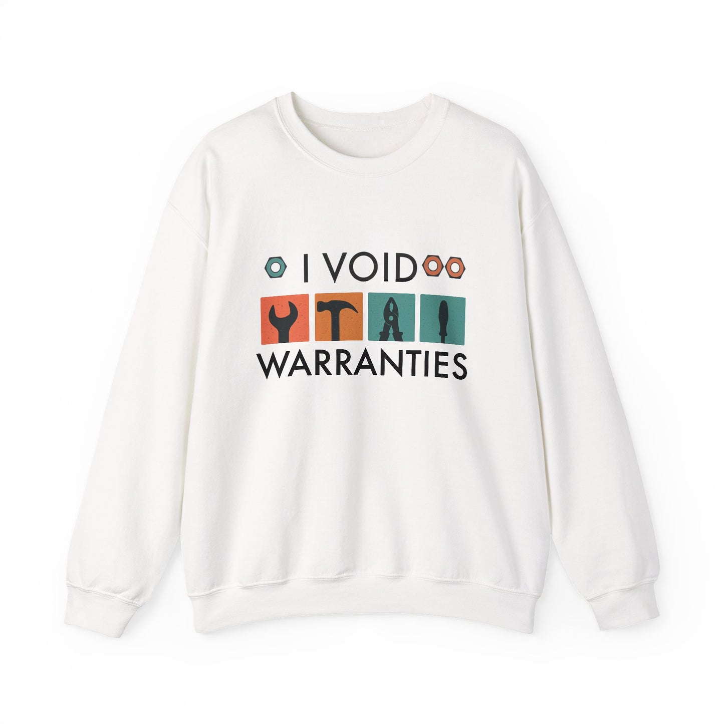 I Void Warranties SWEATSHIRT | Funny Mechanic Gift | Heavy Blend Crewneck | DIY Tools Shirt | Hooded Style Option | Tech Humor Apparel |