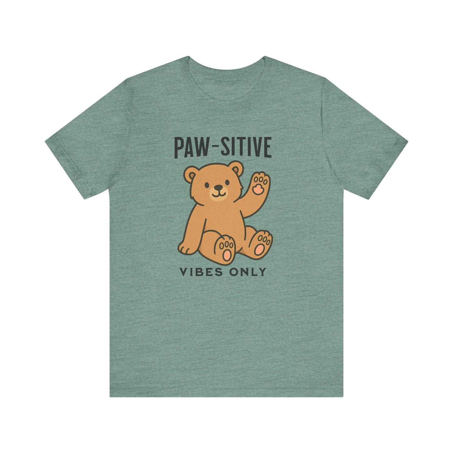 Paw-sitive Vibes Only shirt | Cute Dog Lover Gift | Funny Pet Tee | Positive Graphic Apparel | Unisex Cotton Top | Animal Mom Shirt