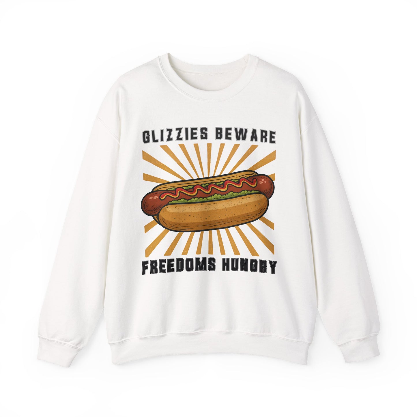 It's A Bad Day To Be A Glizzy sweatShirt | Funny 4th of July Shirt | Hot Dog Lover Gift | Patriotic Meme | Retro |Glizzies Beware Freedoms