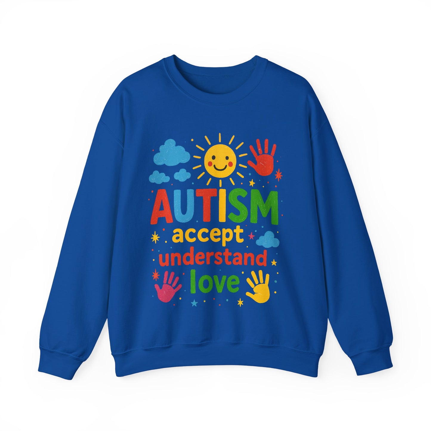 Brushstroke Autism sweatshirt | autism awareness gift | support autism family | love acceptance teacher | cozy comfy unisex