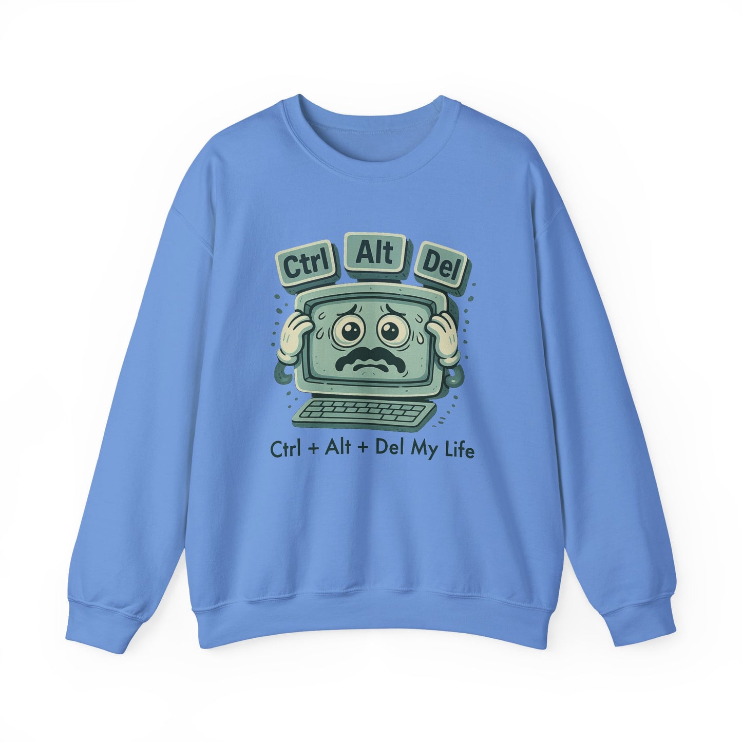Ctrl alt del my life sweatshirt | cozy mental health gift | emotional reset sweater | comfy unisex crewneck | self care aesthetic