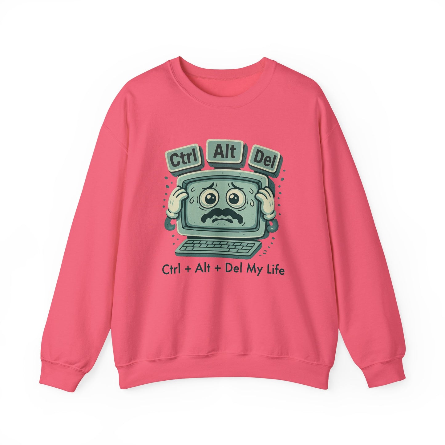 Ctrl alt del my life sweatshirt | cozy mental health gift | emotional reset sweater | comfy unisex crewneck | self care aesthetic