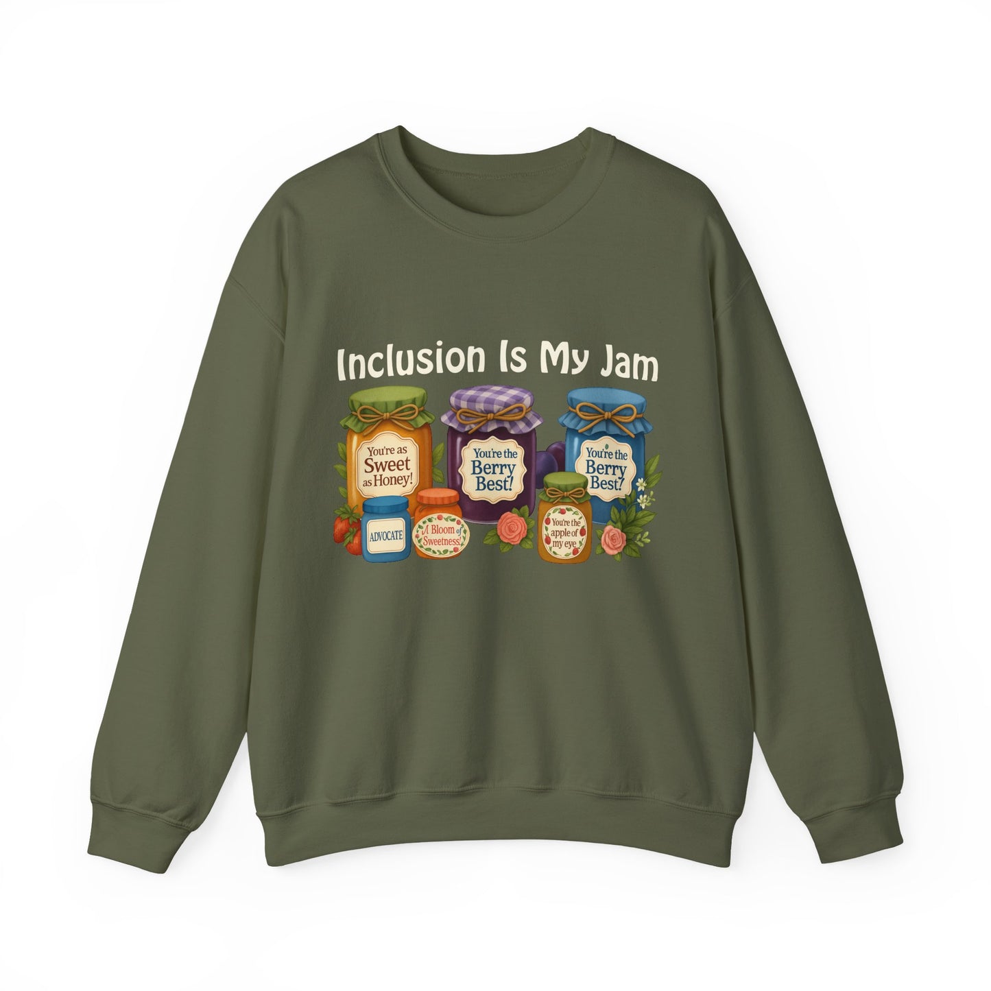 Inclusion Is My Jam sweatshirt | Cozy | Inclusive | Comfort Colors | Unisex | Kindness Matters | Mental Health Gift