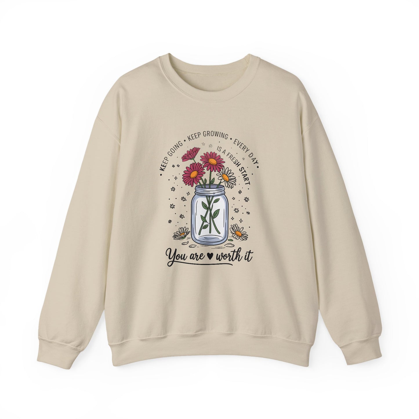 You Are Worth It Shirt sweatahirt | motivational gift | mental health sweatshirt | self love crewneck | positive quote apparel