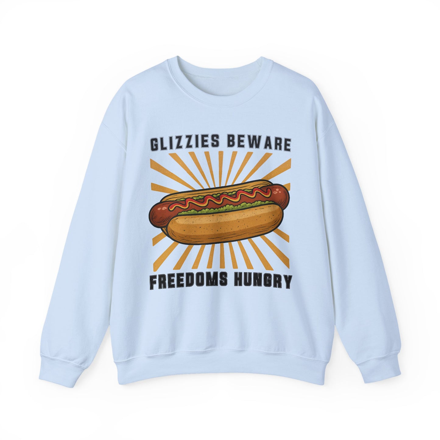 It's A Bad Day To Be A Glizzy sweatShirt | Funny 4th of July Shirt | Hot Dog Lover Gift | Patriotic Meme | Retro |Glizzies Beware Freedoms