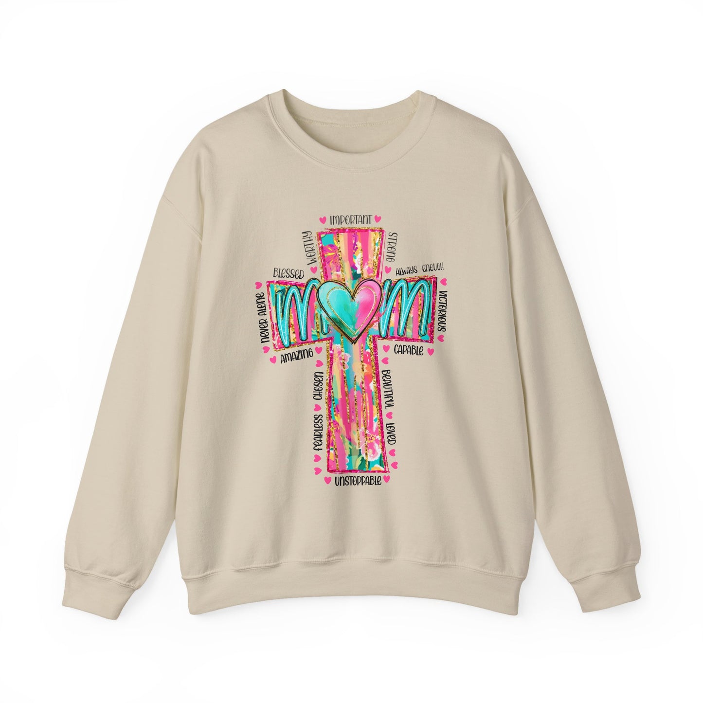 Christian Mama Sweatshirt | Faith Based Shirt | Religious Gift for Mom | Bible Verse | Blessed Mama | Motherhood Comfort Tee