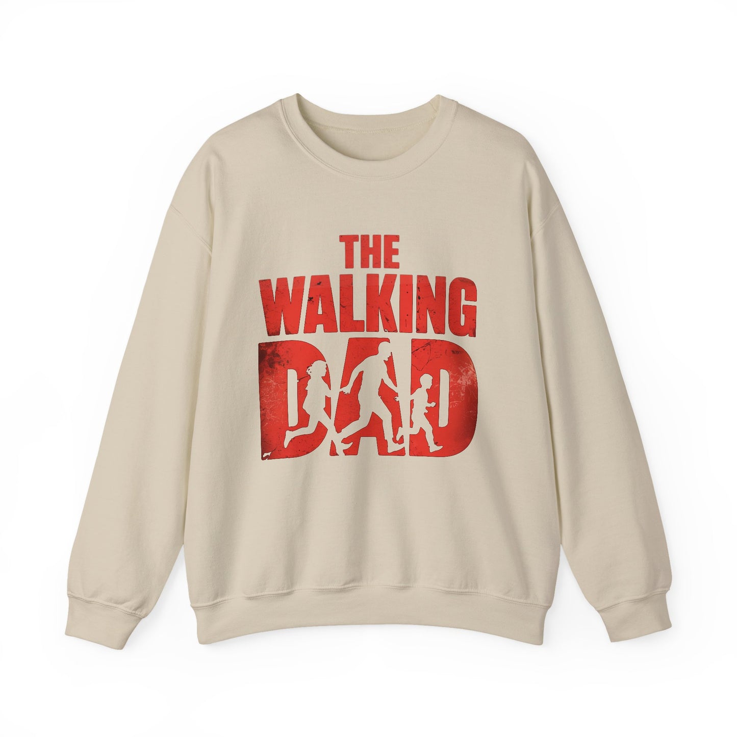 The walking dad sweatShirt | cool dad sweater | fatherhood crewneck | comfort fit gift for dad | zombie dad joke shirt | mens cozy top |