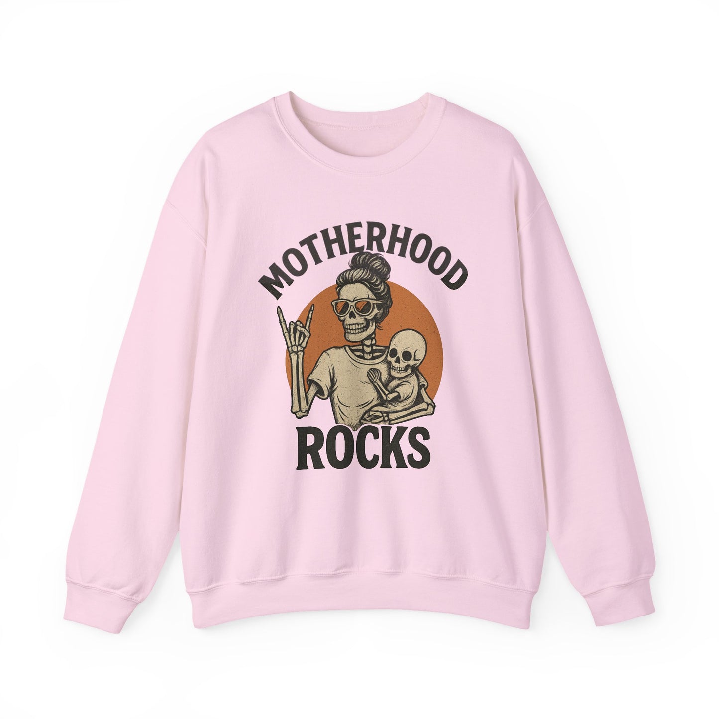 Motherhood Rock Sweatshirt| Retro Skeleton Mom Tee | Funny Mother’s Day Gift