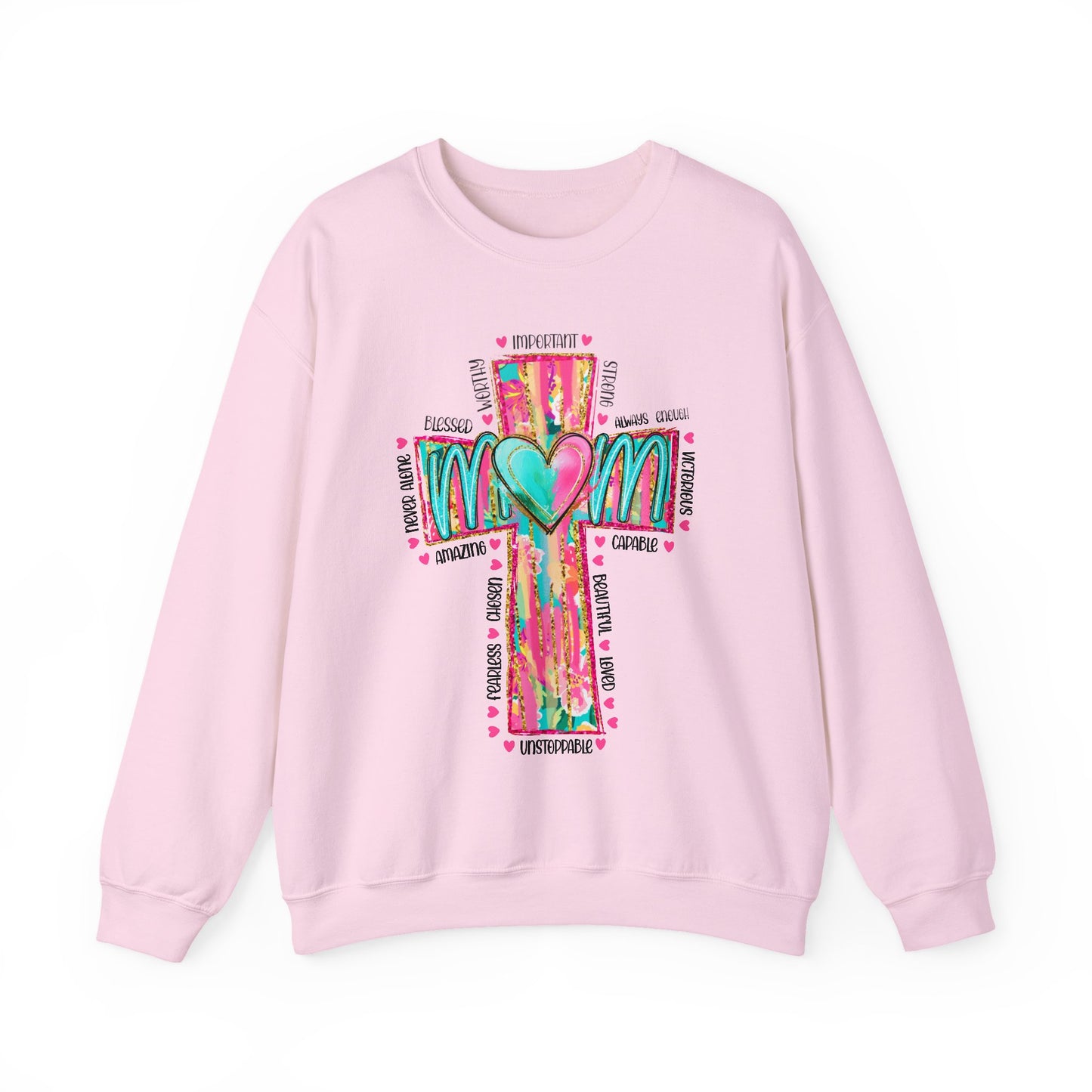Christian Mama Sweatshirt | Faith Based Shirt | Religious Gift for Mom | Bible Verse | Blessed Mama | Motherhood Comfort Tee