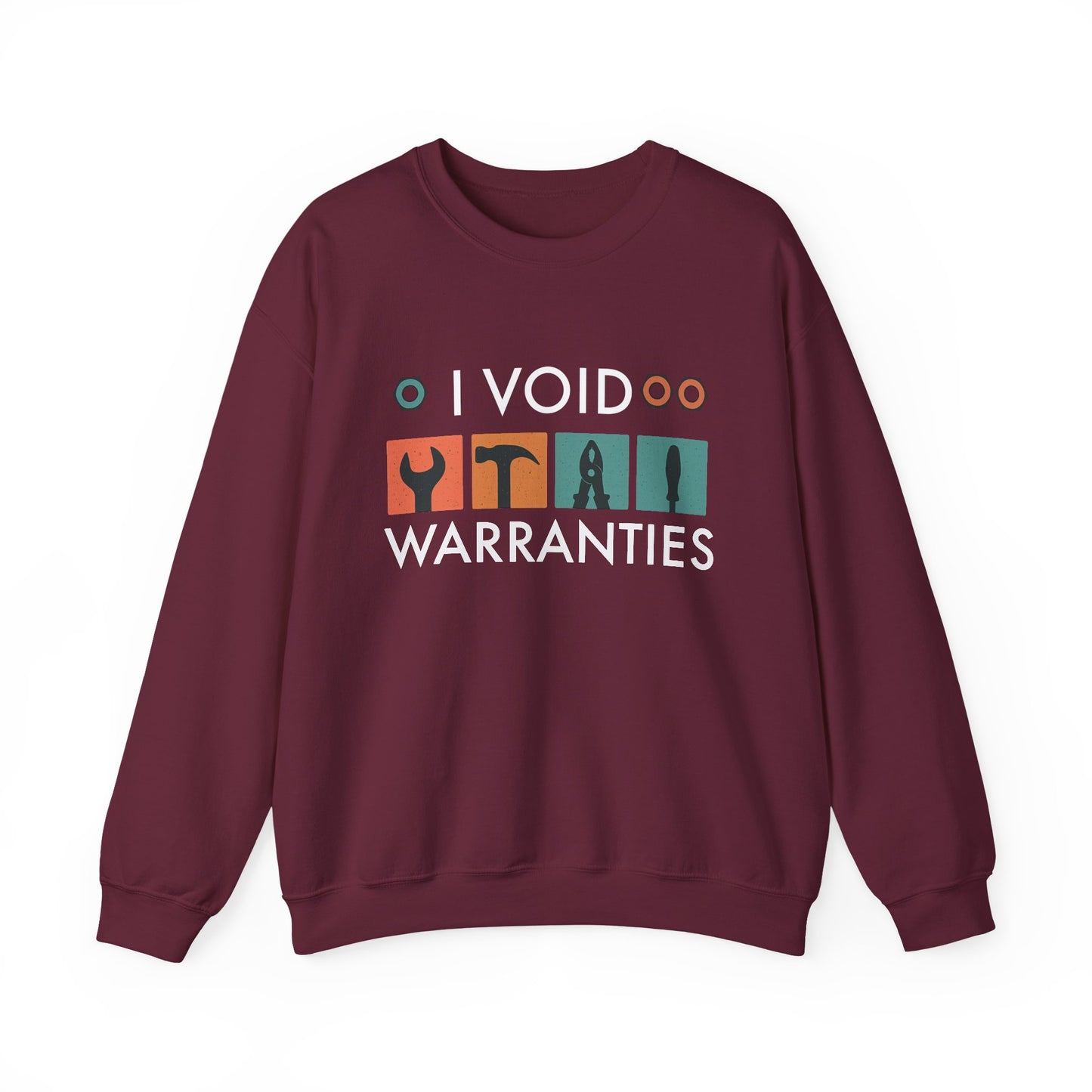 I Void Warranties SWEATSHIRT | Funny Mechanic Gift | Heavy Blend Crewneck | DIY Tools Shirt | Hooded Style Option | Tech Humor Apparel |