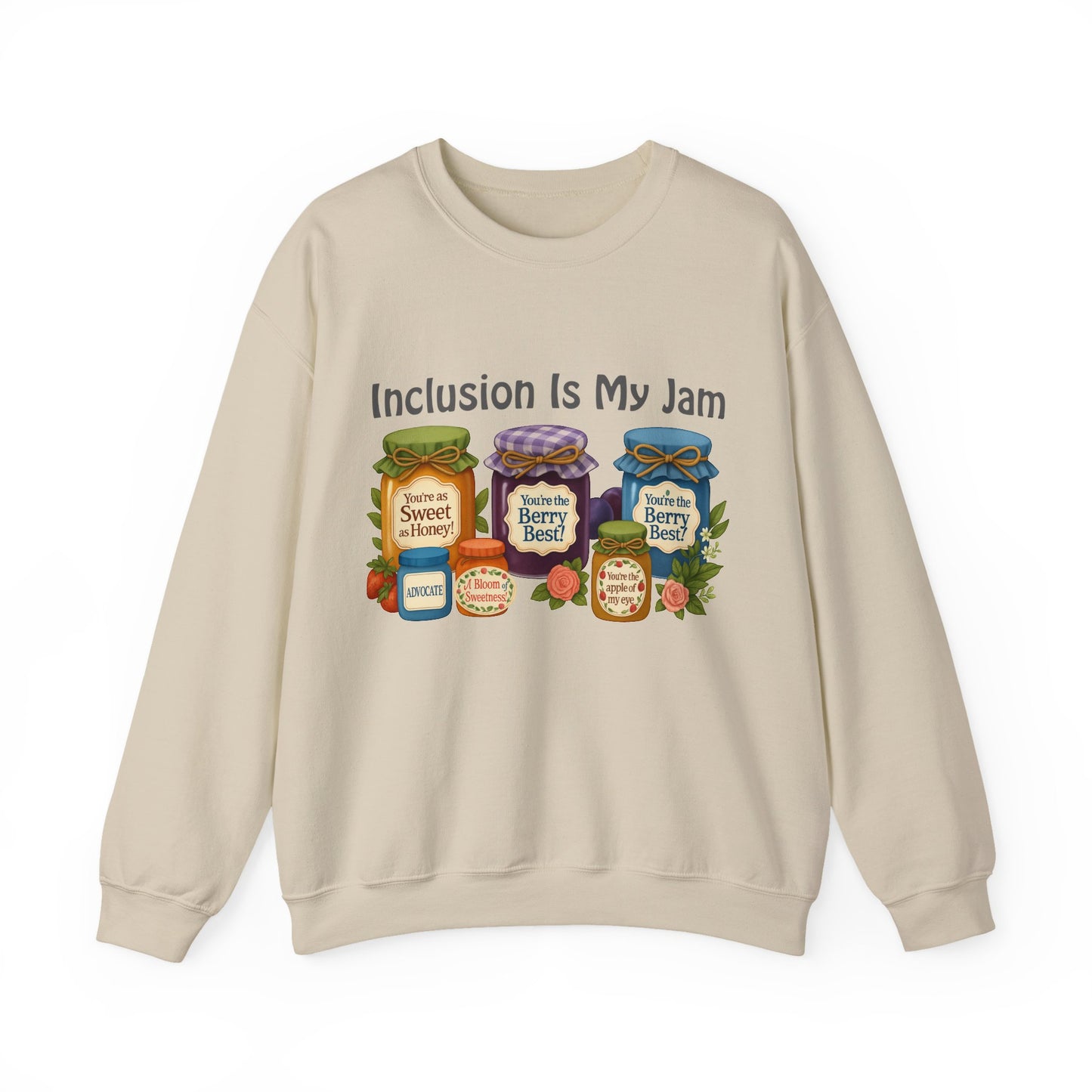 Inclusion Is My Jam sweatshirt | Cozy | Inclusive | Comfort Colors | Unisex | Kindness Matters | Mental Health Gift