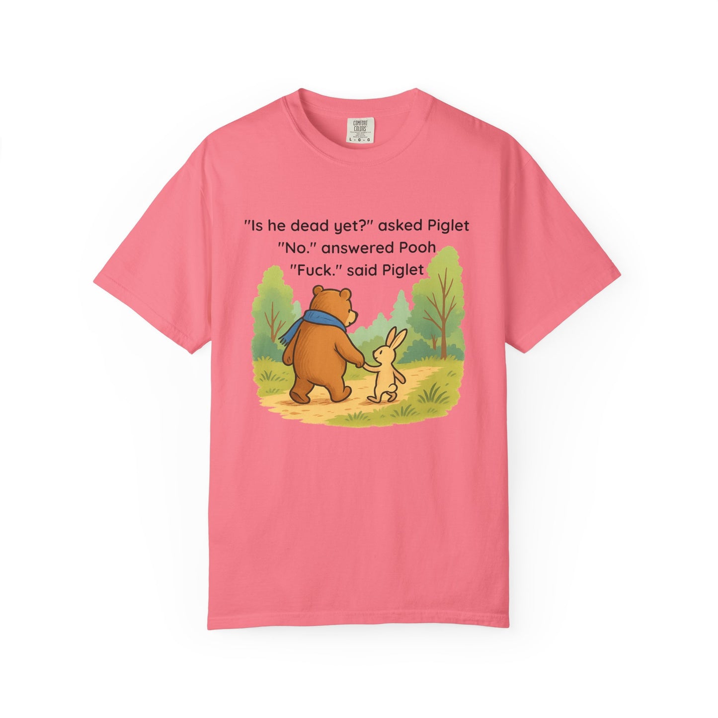 Winnie The Pooh And Piglet "Is He Dead Yet " sweatshirt | Anti-Trump| Resist Not My President | Funny Political Thermal Laminated shirt |