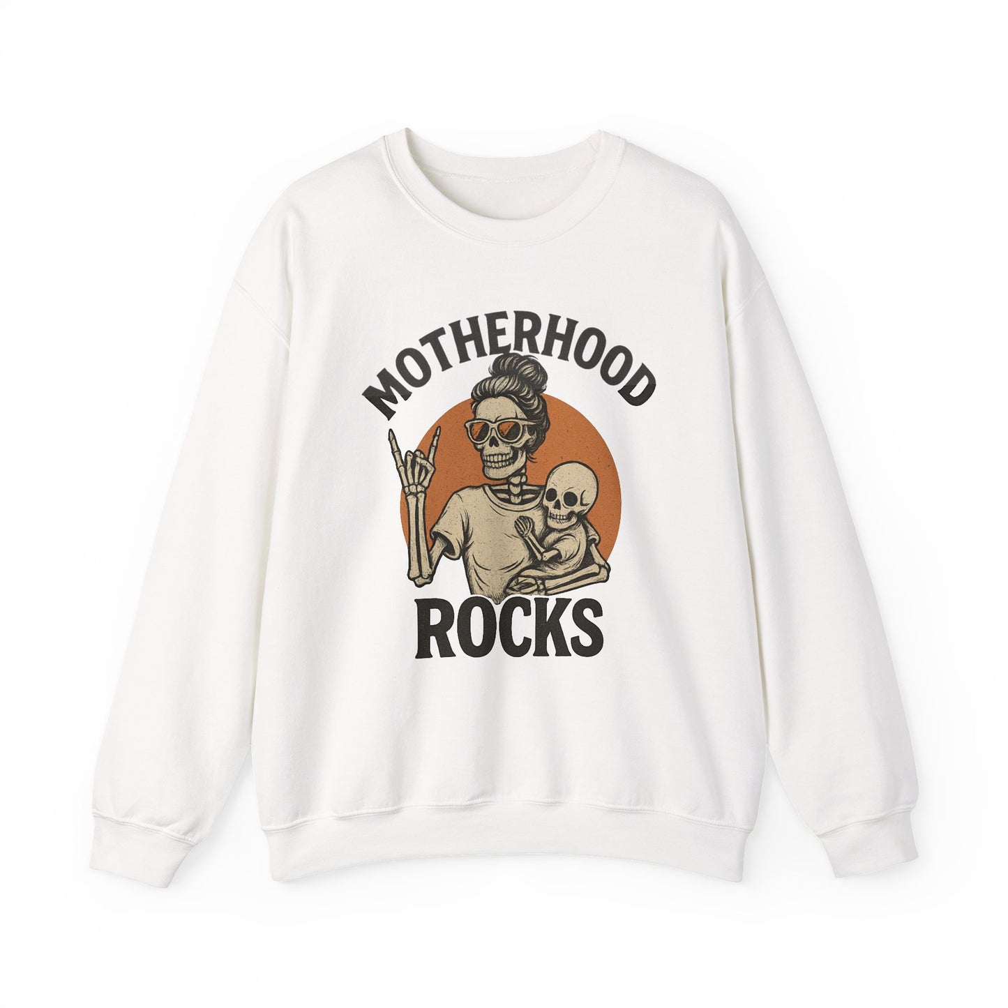 Motherhood Rock Sweatshirt| Retro Skeleton Mom Tee | Funny Mother’s Day Gift