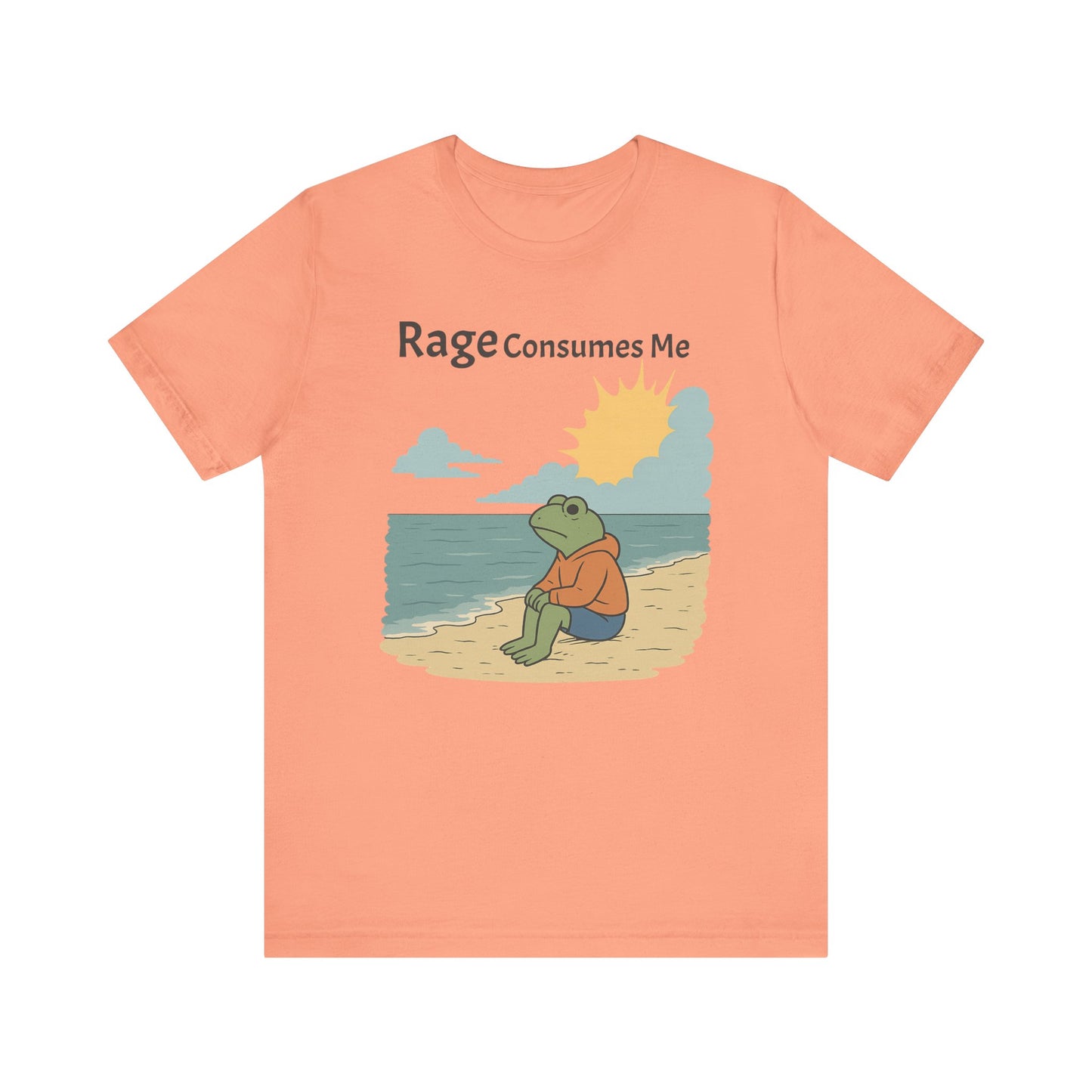 Rage Consumes Me Shirt | Funny Frog Shirt | Dark Humor Tee | Nature Lover Gift | Vintage Meme T-Shirt | Sarcastic Mental Health Top