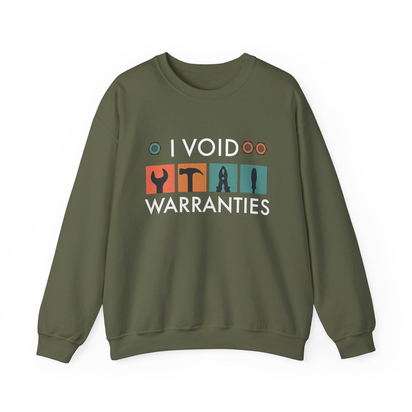 I Void Warranties SWEATSHIRT | Funny Mechanic Gift | Heavy Blend Crewneck | DIY Tools Shirt | Hooded Style Option | Tech Humor Apparel |