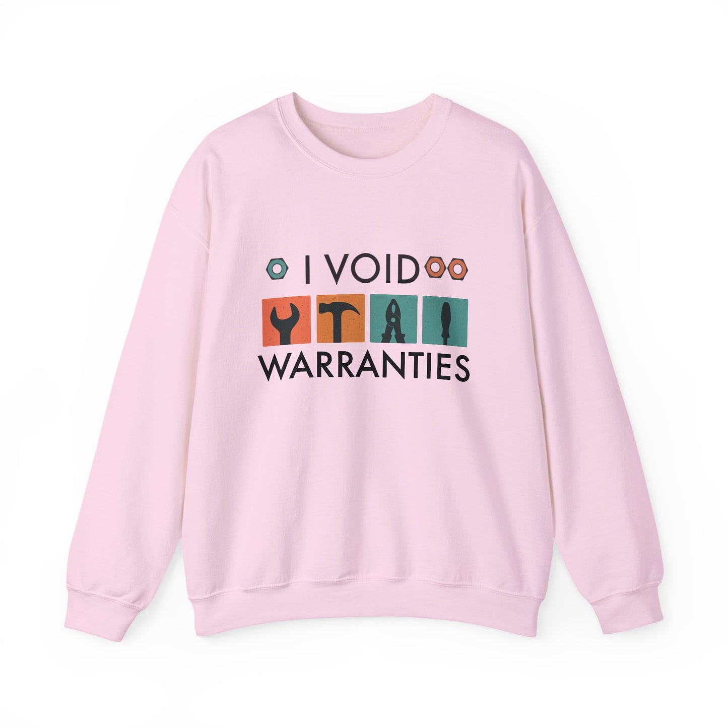 I Void Warranties SWEATSHIRT | Funny Mechanic Gift | Heavy Blend Crewneck | DIY Tools Shirt | Hooded Style Option | Tech Humor Apparel |