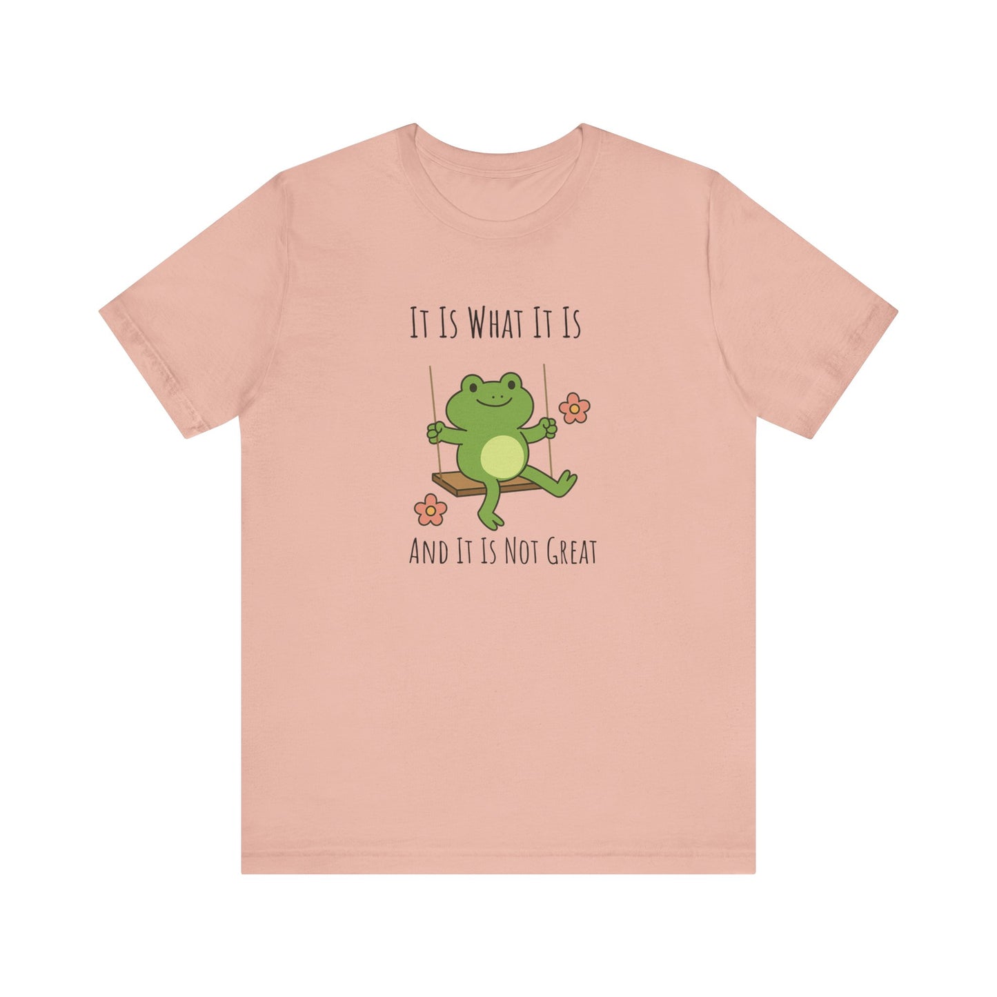 It Is What It Is T-shirt | Funny Frog Graphic Tee | Silly Unhinged Gift