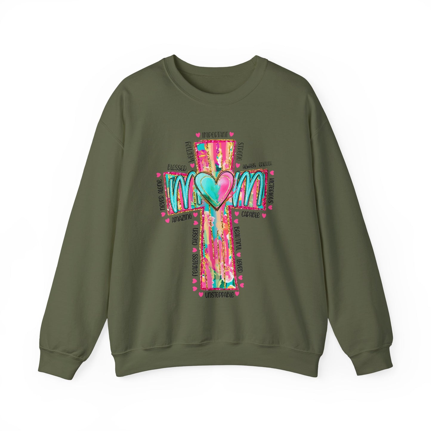 Christian Mama Sweatshirt | Faith Based Shirt | Religious Gift for Mom | Bible Verse | Blessed Mama | Motherhood Comfort Tee