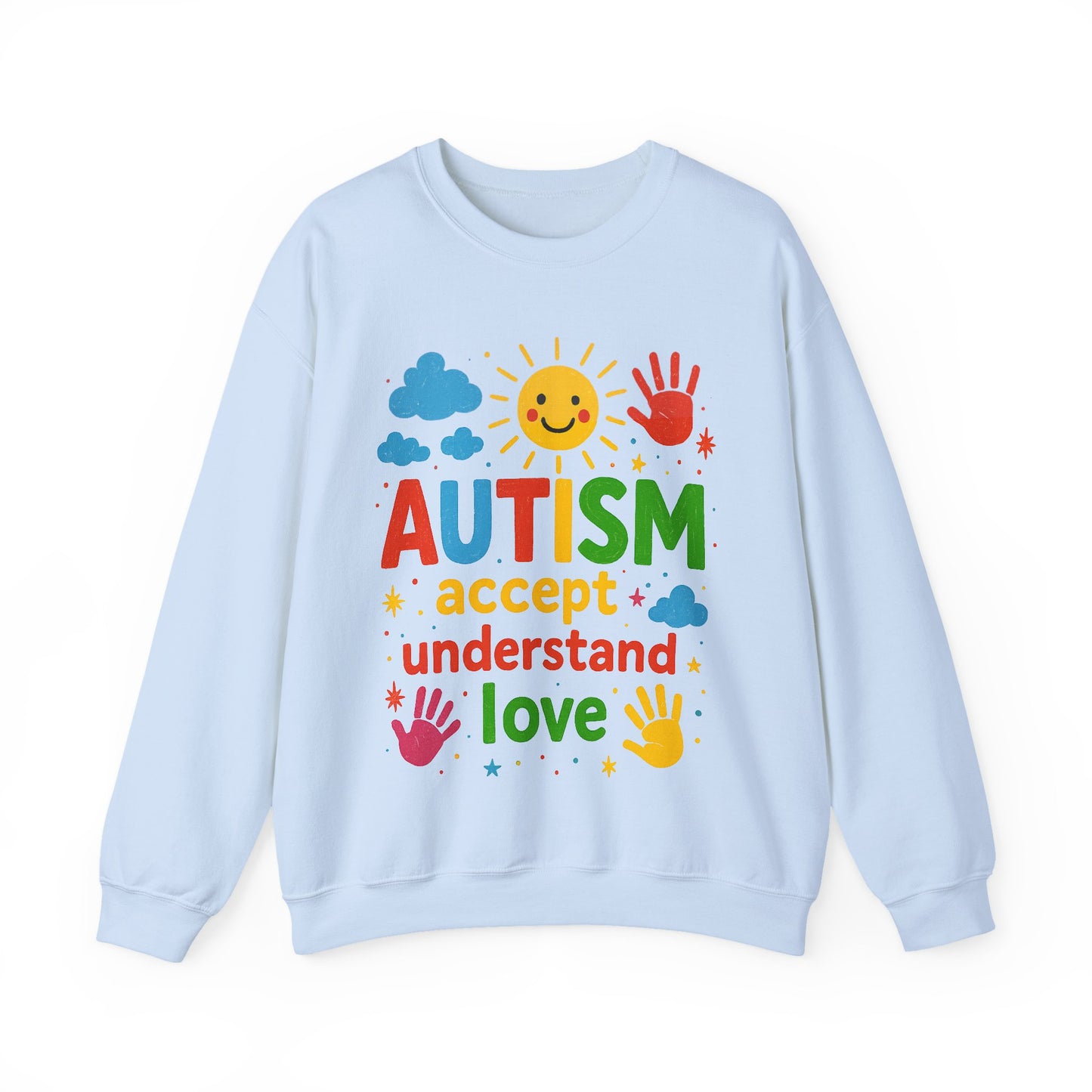Brushstroke Autism sweatshirt | autism awareness gift | support autism family | love acceptance teacher | cozy comfy unisex