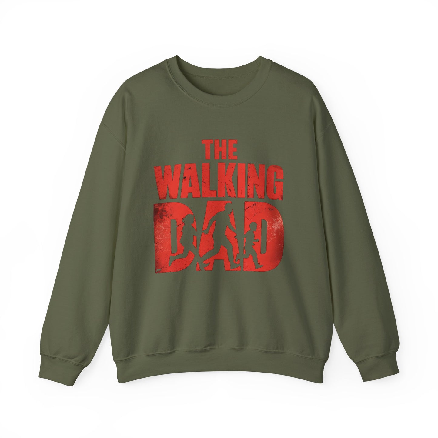 The walking dad sweatShirt | cool dad sweater | fatherhood crewneck | comfort fit gift for dad | zombie dad joke shirt | mens cozy top |