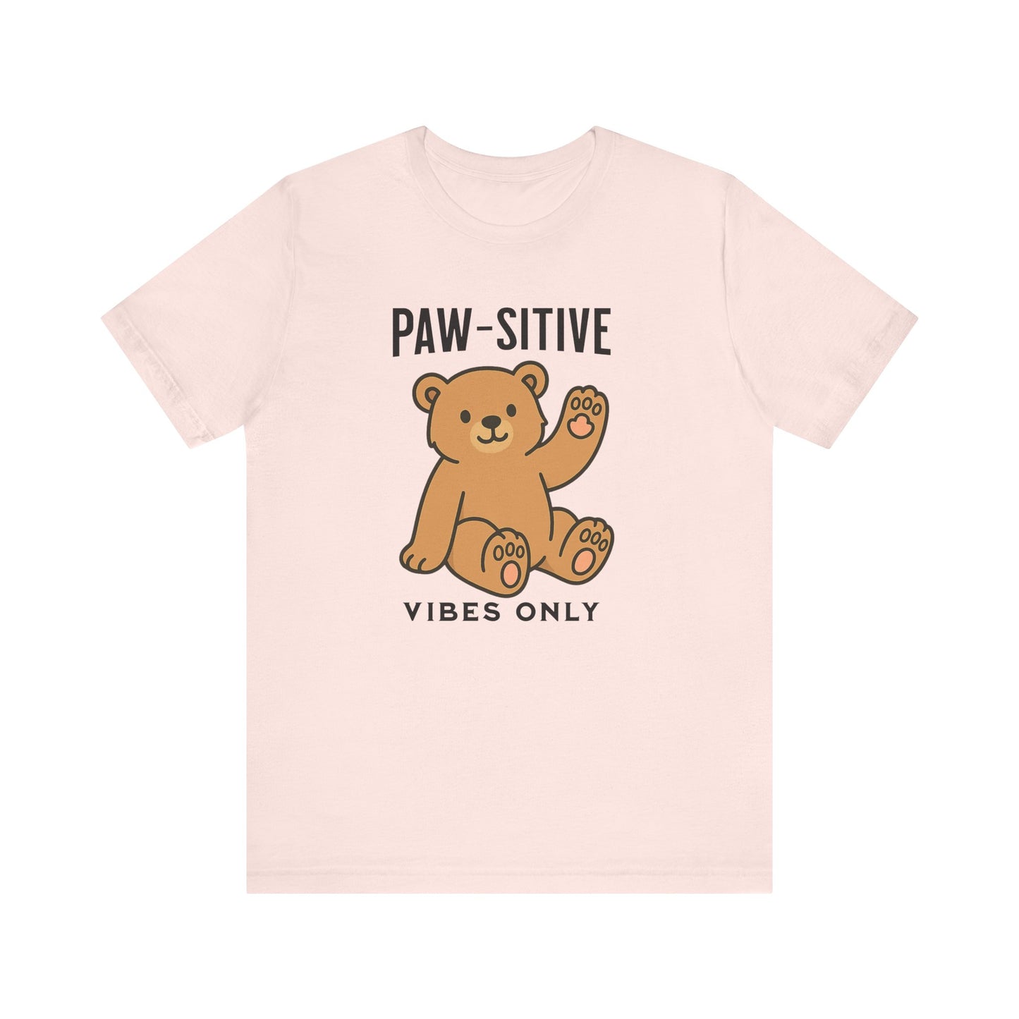 Paw-sitive Vibes Only shirt | Cute Dog Lover Gift | Funny Pet Tee | Positive Graphic Apparel | Unisex Cotton Top | Animal Mom Shirt