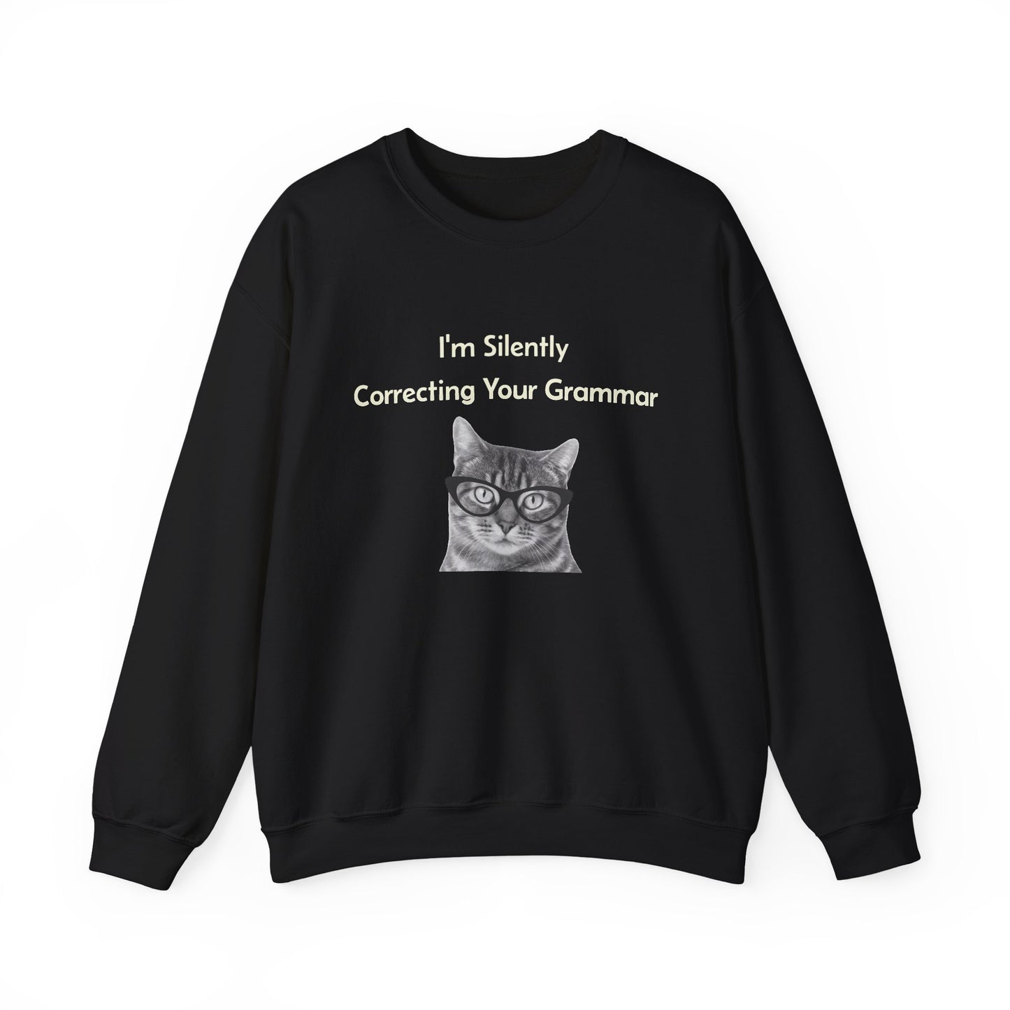 I'm Silently Correcting Your Grammar Sweatshirt | Funny Teacher Gift | English Language Nerd | Mom Life Humor | Cozy Unisex Crewneck