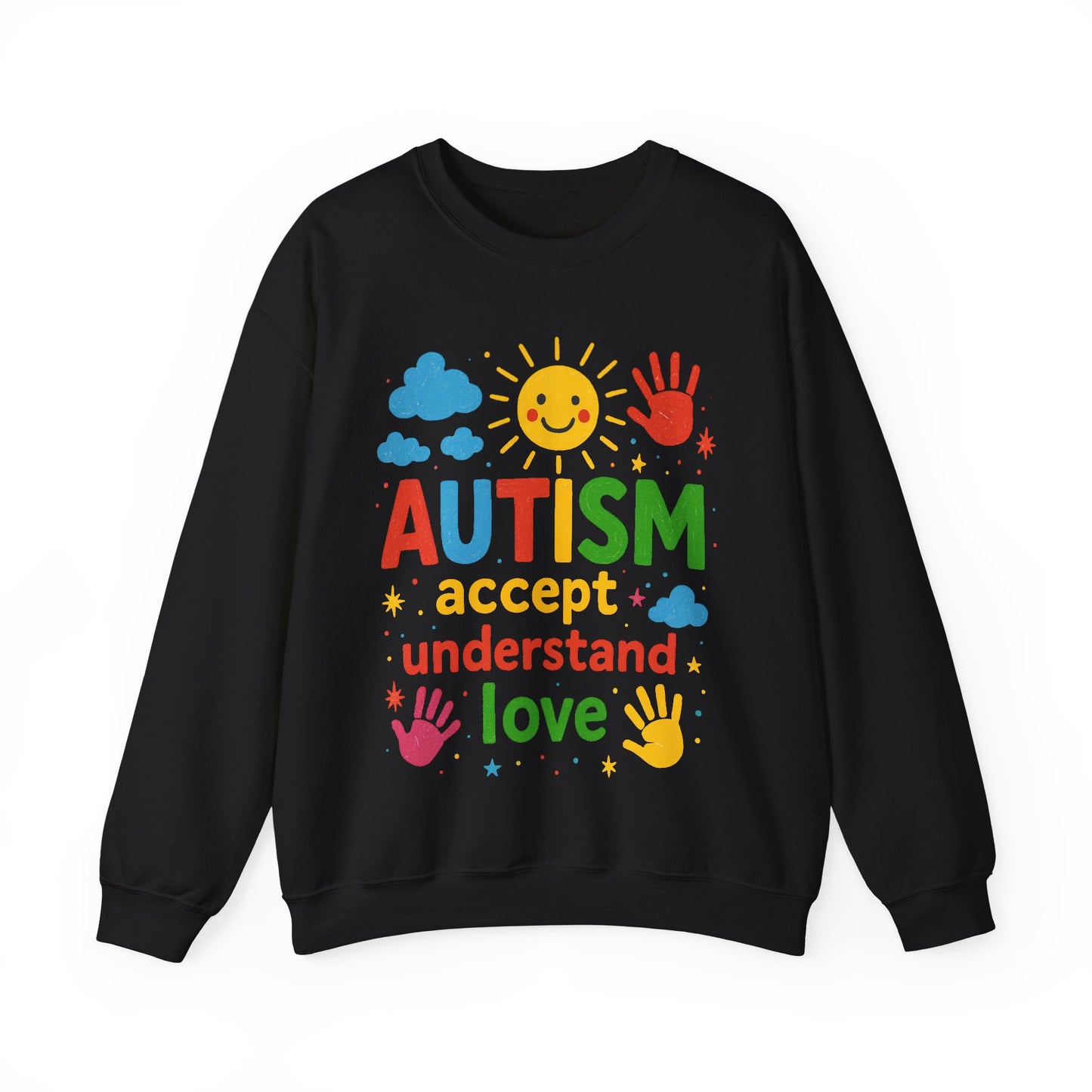 Brushstroke Autism sweatshirt | autism awareness gift | support autism family | love acceptance teacher | cozy comfy unisex