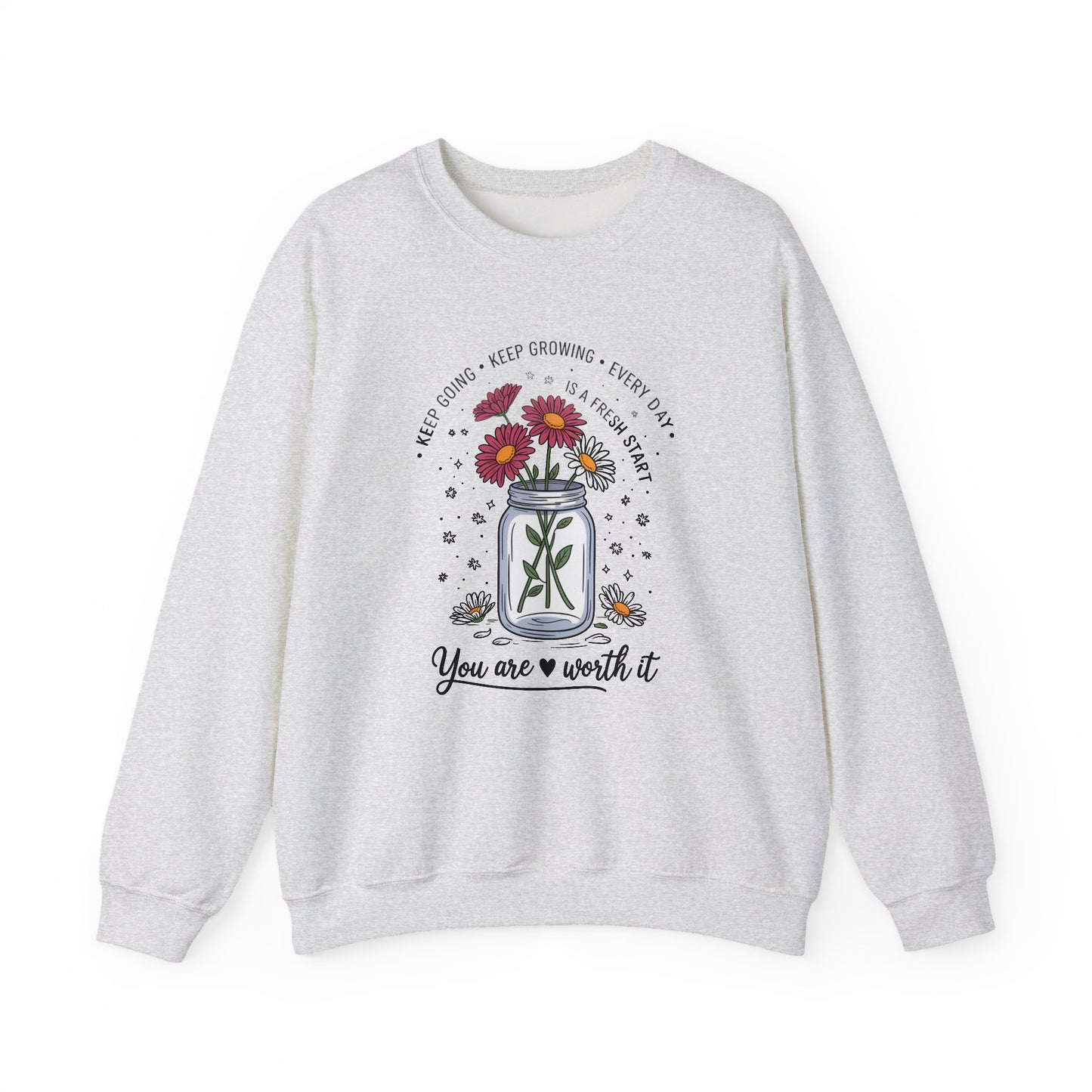 You Are Worth It Shirt sweatahirt | motivational gift | mental health sweatshirt | self love crewneck | positive quote apparel