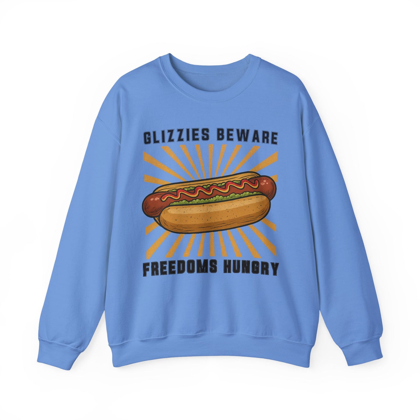 It's A Bad Day To Be A Glizzy sweatShirt | Funny 4th of July Shirt | Hot Dog Lover Gift | Patriotic Meme | Retro |Glizzies Beware Freedoms