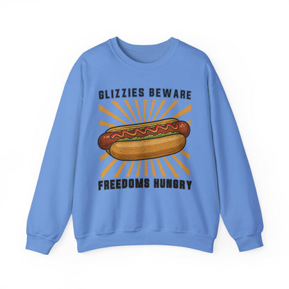 It's A Bad Day To Be A Glizzy sweatShirt | Funny 4th of July Shirt | Hot Dog Lover Gift | Patriotic Meme | Retro |Glizzies Beware Freedoms