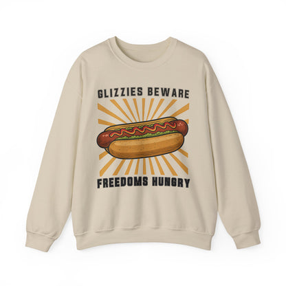 It's A Bad Day To Be A Glizzy sweatShirt | Funny 4th of July Shirt | Hot Dog Lover Gift | Patriotic Meme | Retro |Glizzies Beware Freedoms