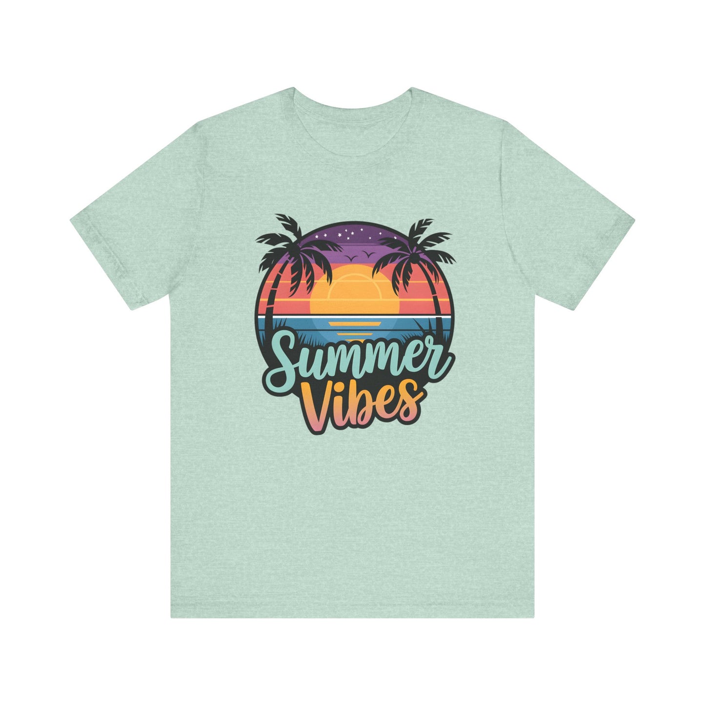 Vintage Sumer vibes Shirt | Beach Shirt | Vacation Tee | Retro Aesthetic | Sunshine Graphic | Trendy Summer Outfit | Cute Gift for Women |