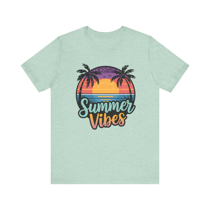 Vintage Sumer vibes Shirt | Beach Shirt | Vacation Tee | Retro Aesthetic | Sunshine Graphic | Trendy Summer Outfit | Cute Gift for Women |