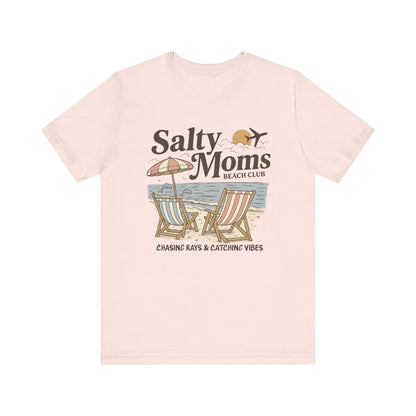 Salty Moms Beach Club shirt | Summer Vibes | Aesthetic Tee | Mother's Day Gift | Coastal Mom Shirt | Beach Sweatshirt