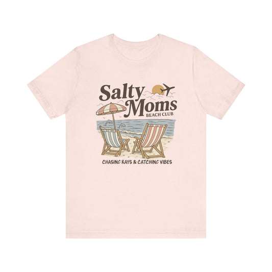Salty Moms Beach Club shirt | Summer Vibes | Aesthetic Tee | Mother's Day Gift | Coastal Mom Shirt | Beach Sweatshirt