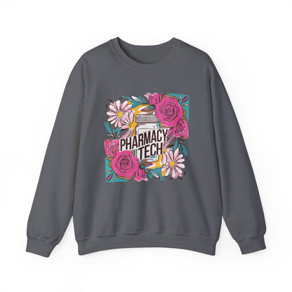 Pharmacy Tech Sweatshirt | CPHT Floral Crewneck | Pharmacist Gift Idea